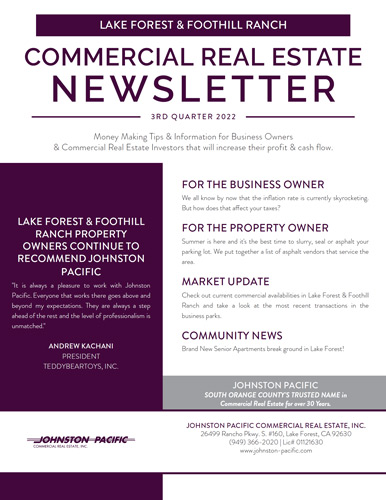Lake Forest & Foothill Ranch Newsletter - 2022 Q3