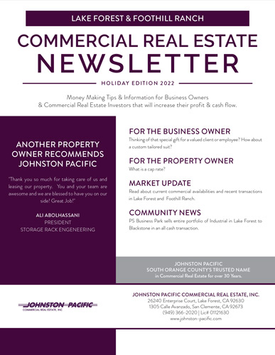 Lake Forest & Foothill Ranch Newsletter - 2022 Q4