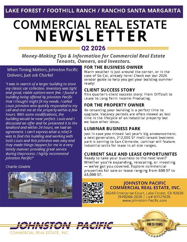 Q2 2026 Lake Forest Newsletter