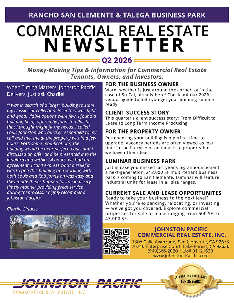 Johnston Pacific 2026 Q! Newsletter