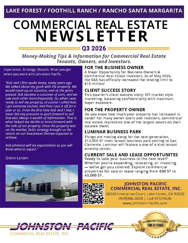 Q3 2026 Lake Forest Newsletter