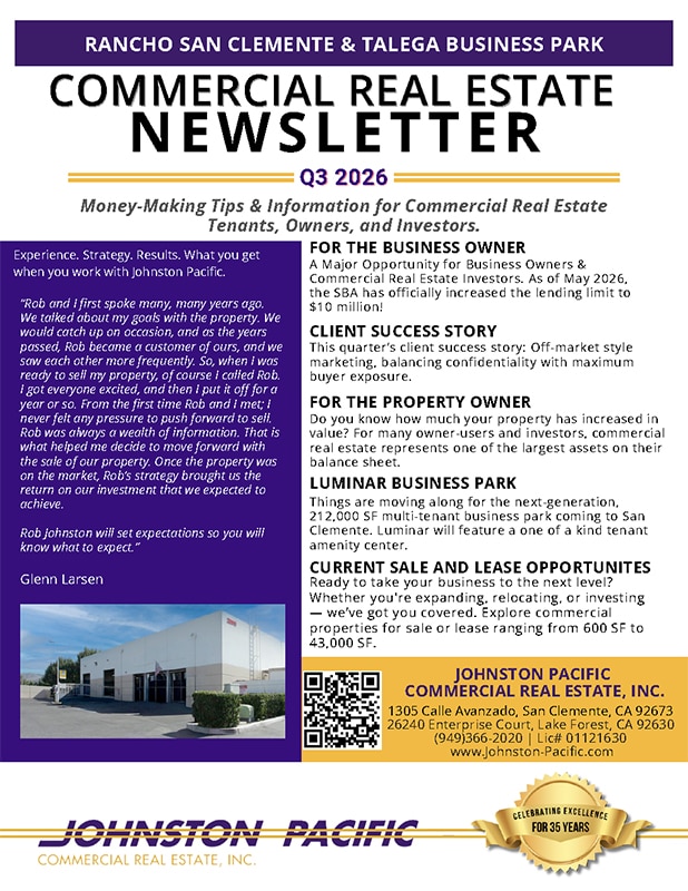 Q3 2026 San Clemente Newsletter